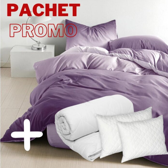 Pachet Lenjerie + Pilota + Perne Degrade V4 4 Piese Pachet Lenjerie + Pilota + Perne Degrade V4 4 Piese