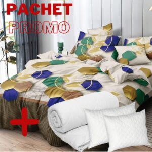 Pachet Lenjerie + Pilota + Perne Kaleyra 6 Piese (Finet) Pachet Lenjerie + Pilota + Perne Kaleyra 6 Piese (Finet)