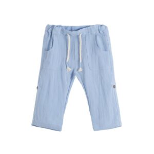 Pantaloni albastri din panza Newness Pantaloni albastri din panza Newness