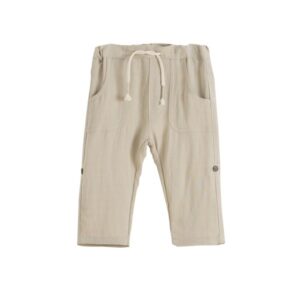 Pantaloni bej din panza Newness Pantaloni bej din panza Newness