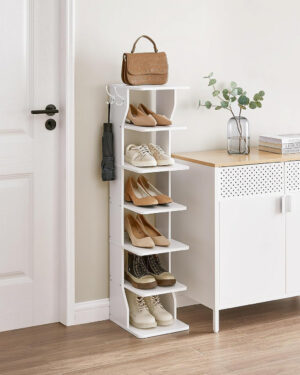 Pantofar, Vasagle, Alb, 26.4x30x110.4 cm Pantofar, Vasagle, Alb, 26.4x30x110.4 cm