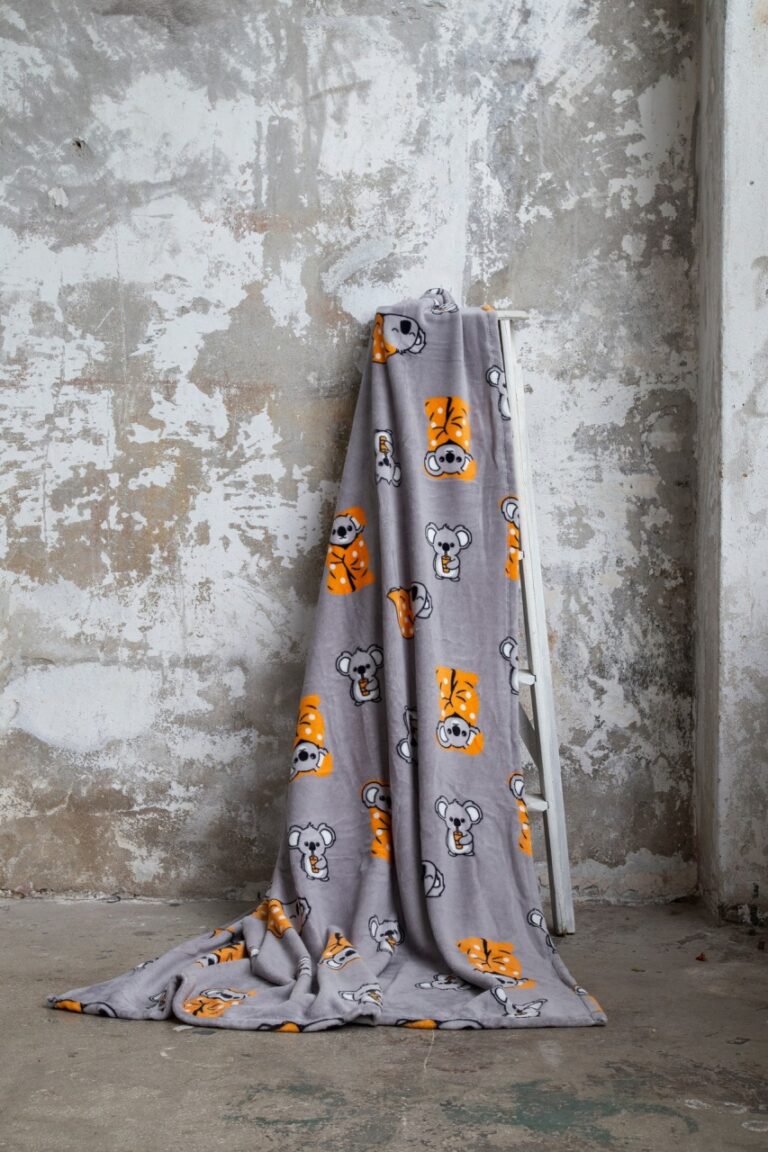 Patura pentru Pat 1 Persoana Model Koala Bear Orange