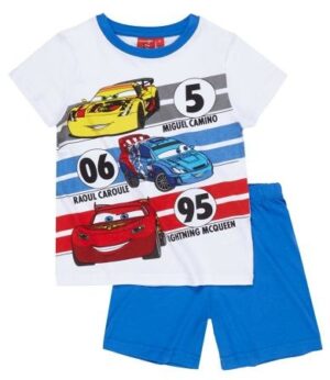 pijama-alba-cu-maneca-scurta-cars1859