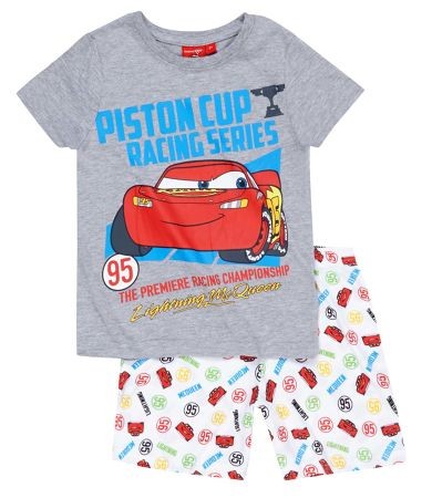 Pijama gri cu maneca scurta Cars Pijama gri cu maneca scurta Cars