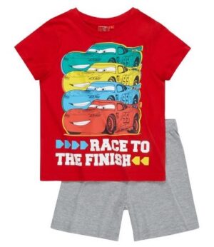 pijama-rosie-cu-maneca-scurta-cars1865