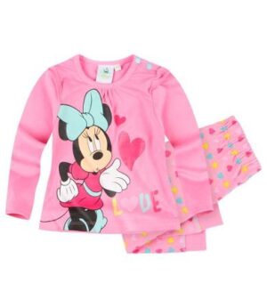 Pijama roz cu maneca lunga Minnie Mouse Pijama roz cu maneca lunga Minnie Mouse