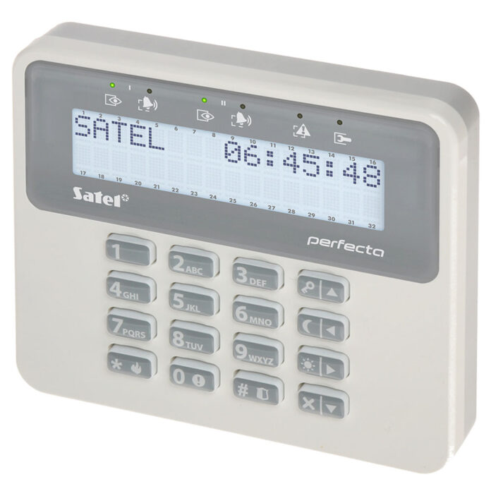 Tastatura LCD wireless Satel PRF-LCDM-WRL, RF 200 m, 3 butoane functionale, taste dedicate, buzzer Tastatura LCD wireless Satel PRF-LCDM-WRL, RF 200 m, 3 butoane functionale, taste dedicate, buzzer