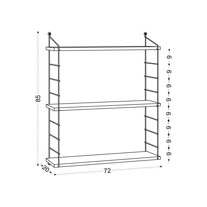 Raft Armoni Nuc 72x85x20 cm Raft Armoni Nuc 72x85x20 cm