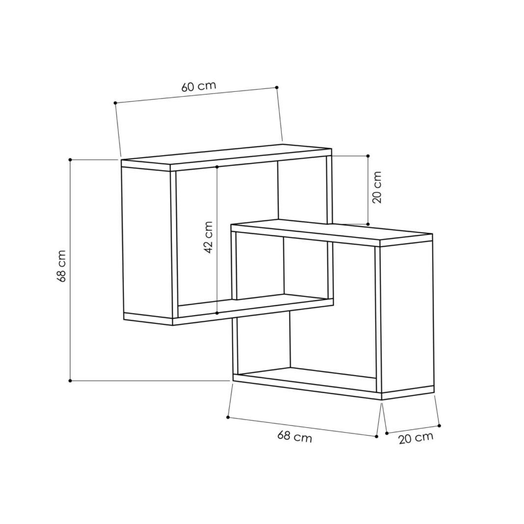 Raft de colt Ring Stejar 68x68x60 cm Raft de colt Ring Stejar 68x68x60 cm