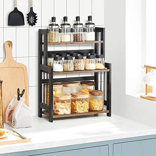 Raft de organizare, Songmics, Negru, 41x18x53 cm Raft de organizare, Songmics, Negru, 41x18x53 cm
