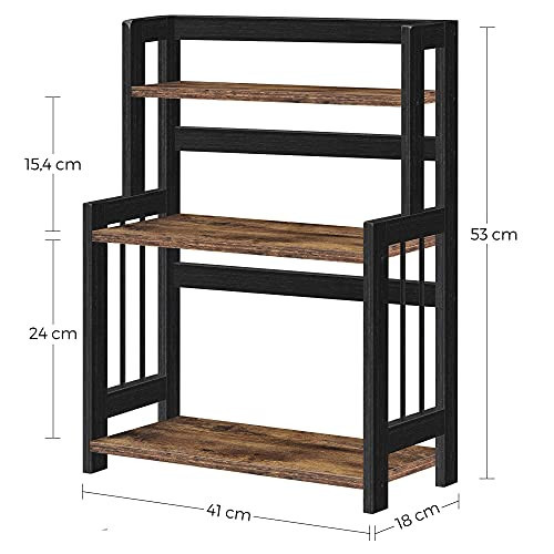 Raft de organizare, Songmics, Negru, 41x18x53 cm Raft de organizare, Songmics, Negru, 41x18x53 cm