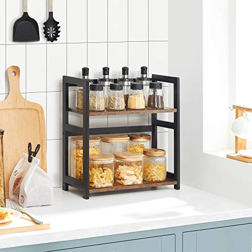 Raft de organizare, Songmics, Negru, 42x18x43 cm Raft de organizare, Songmics, Negru, 42x18x43 cm