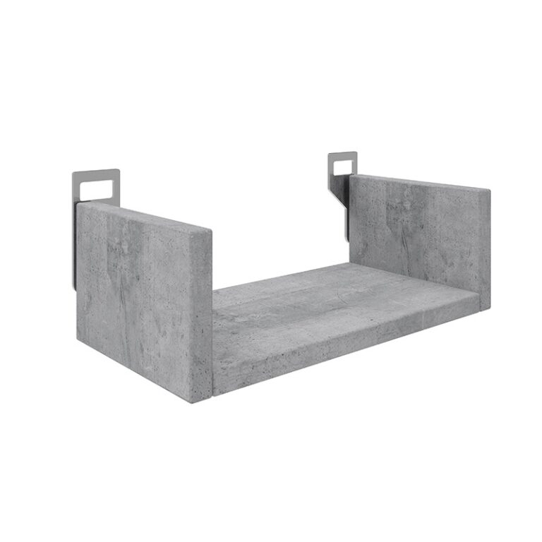 Raft de perete Derva, gri, 30x15x10 cm