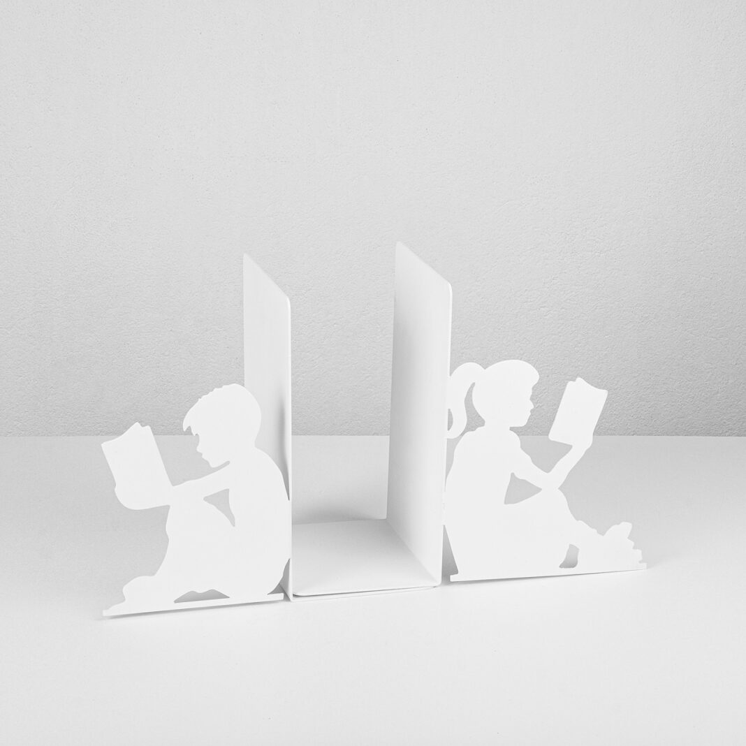 Raft de perete din metal Kitap Alb 40.5x14x22 cm Raft de perete din metal Kitap Alb 40.5x14x22 cm