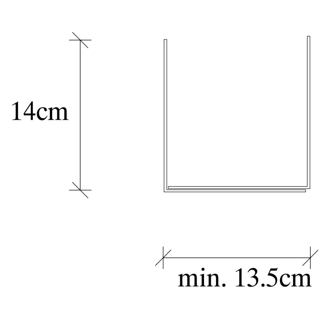 Raft de perete din metal Kitap Negru 13.5x13x14 cm Raft de perete din metal Kitap Negru 13.5x13x14 cm