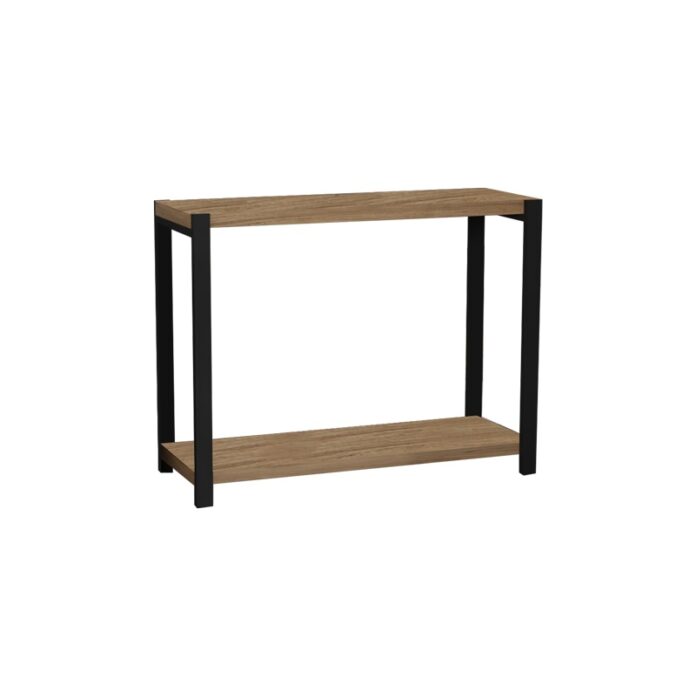 Raft Lerf, stejar/negru, 48x17x40 cm Raft Lerf, stejar/negru, 48x17x40 cm