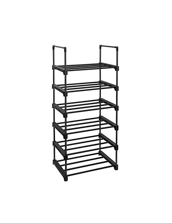 Raft pentru pantofi Model Leona, Negru, 45x30x106 cm Raft pentru pantofi Model Leona, Negru, 45x30x106 cm