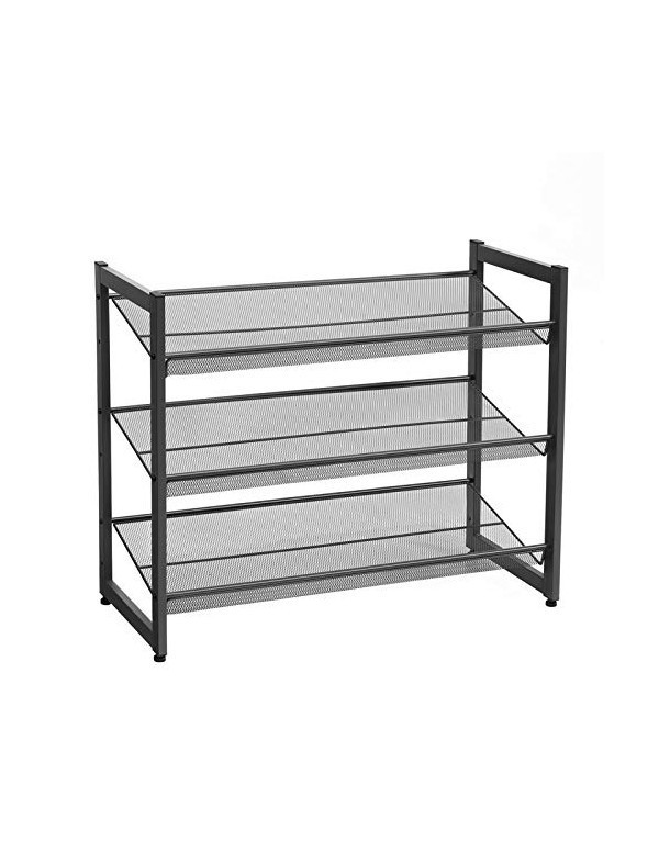 Raft pentru pantofi Model Stanley, Negru, 62x30x74 cm Raft pentru pantofi Model Stanley, Negru, 62x30x74 cm