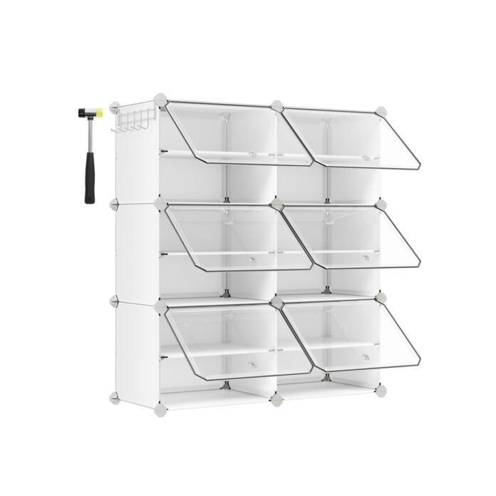 Raft pentru pantofi Songmics Alb 82x32x92 cm Raft pentru pantofi Songmics Alb 82x32x92 cm