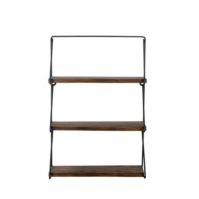 Raft Suspendat Model Lilliana, Negru/Nuc