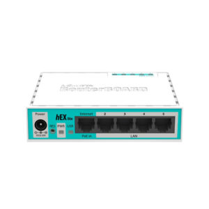 Router MikroTik hEX lite RB750R2, 5 porturi, 10/100Mbps, PoE pasiv Router MikroTik hEX lite RB750R2, 5 porturi, 10/100Mbps, PoE pasiv
