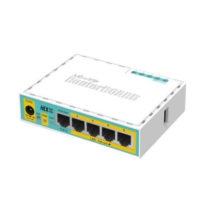Router MikroTik hEX PoE lite RB750UPR2, 5 porturi LAN, 10/100Mbps, PoE pasiv Router MikroTik hEX PoE lite RB750UPR2, 5 porturi LAN, 10/100Mbps, PoE pasiv