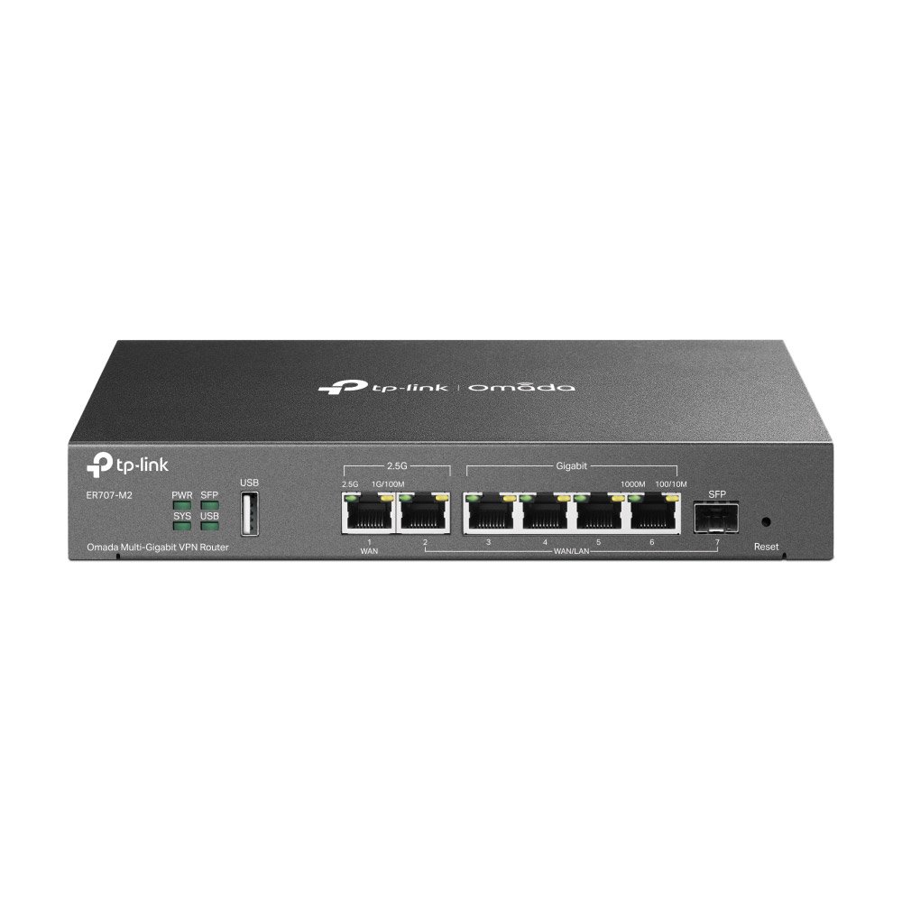 Router 7 porturi Multi-Gigabit TP-Link Omada ER707-M2, VPN, 2366.04 Mbps Router 7 porturi Multi-Gigabit TP-Link Omada ER707-M2, VPN, 2366.04 Mbps