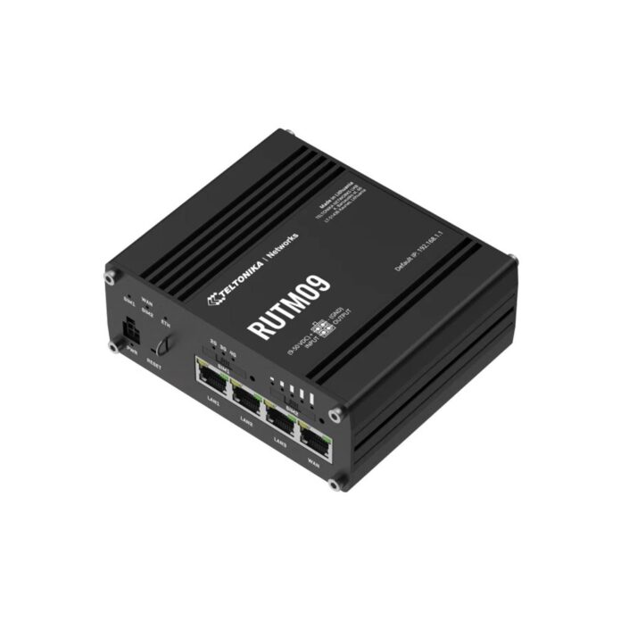 Router industrial Gigabit 4G LTE Teltonika RUTM09, 1 WAN/3 LAN, Dual-Sim, Cat6, USB 2.0, 300 Mbps, IoT Router industrial Gigabit 4G LTE Teltonika RUTM09, 1 WAN/3 LAN, Dual-Sim, Cat6, USB 2.0, 300 Mbps, IoT
