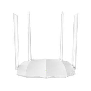 Router wireless Dual Band Tenda AC5 V3.0, 1 port WAN, 3 porturi LAN, 2.4/5.0 GHz, 5 dBi, MU-MIMO, 1200 Mbps Router wireless Dual Band Tenda AC5 V3.0, 1 port WAN, 3 porturi LAN, 2.4/5.0 GHz, 5 dBi, MU-MIMO, 1200 Mbps