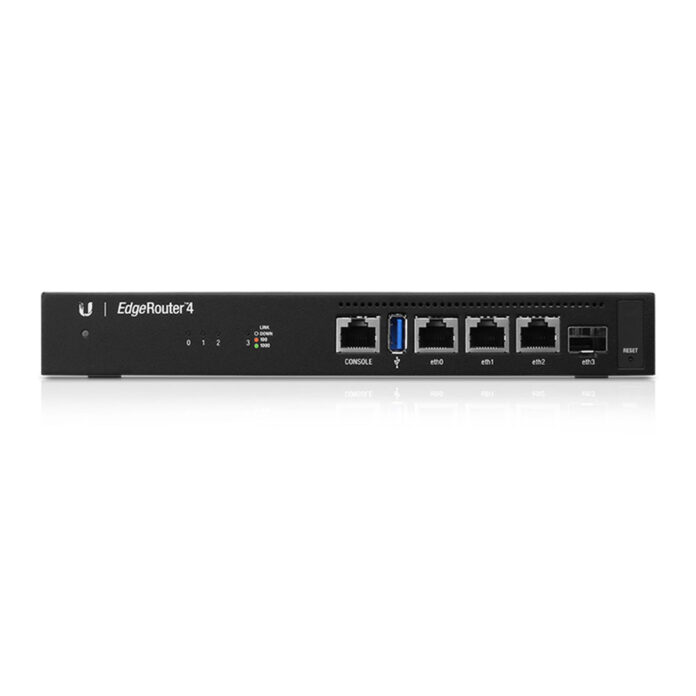 Router wireless Gigabit Ubiquiti EdgeRouter ER-4, 2.4 GHz, 4 porturi, 1 port SFP, USB, 1U Router wireless Gigabit Ubiquiti EdgeRouter ER-4, 2.4 GHz, 4 porturi, 1 port SFP, USB, 1U