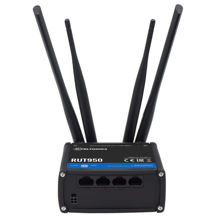 Router industrial IP Teltonika RUT950, WiFi, 4G, Ethernet, SMS, 10/100 Mbps, IoT Router industrial IP Teltonika RUT950, WiFi, 4G, Ethernet, SMS, 10/100 Mbps, IoT