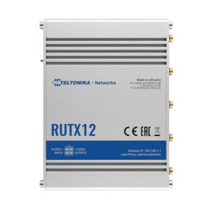 Router industrial IP Teltonika RUTX12, WiFi, 4G, GPS, Dual SIM, Bluetooth, 10/100/1000 Mbps, IoT Router industrial IP Teltonika RUTX12, WiFi, 4G, GPS, Dual SIM, Bluetooth, 10/100/1000 Mbps, IoT