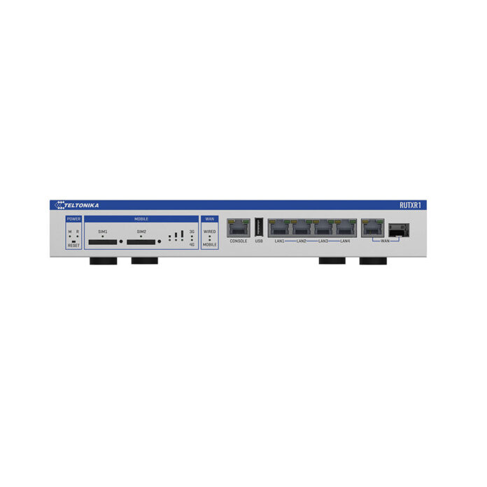 Router industrial IP Teltonika RUTXR1, Dual SIM, WiFi, GSM, 4G, SFP, Ethernet, 10/100/1000 Mbps, IoT Router industrial IP Teltonika RUTXR1, Dual SIM, WiFi, GSM, 4G, SFP, Ethernet, 10/100/1000 Mbps, IoT