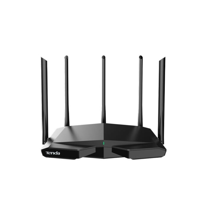 Router wireless tri-band Gigabit Tenda RX27 PRO, 2.4/5/6 GHz, 5665 Mbps, WiFi6, 4 porturi Router wireless tri-band Gigabit Tenda RX27 PRO, 2.4/5/6 GHz, 5665 Mbps, WiFi6, 4 porturi
