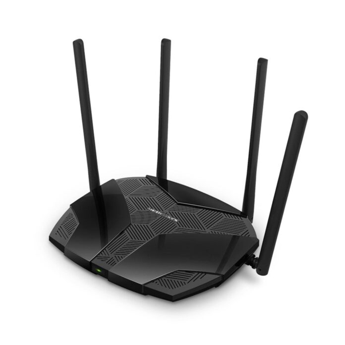 Router wireless Dual-Band Mercusys AX3000 MR80X, 2.4-5 GHz, WiFi 6, 3000 Mbps, 4 porturi Router wireless Dual-Band Mercusys AX3000 MR80X, 2.4-5 GHz, WiFi 6, 3000 Mbps, 4 porturi