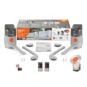Kit automatizare poarta batanta Nice Home MAESTRO200, 250 Kg, 2.2 m/canat, 24 V Kit automatizare poarta batanta Nice Home MAESTRO200, 250 Kg, 2.2 m/canat, 24 V