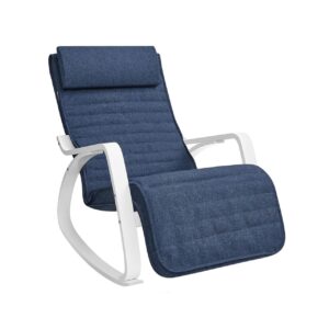 Scaun balansoar Songmics Albastru 121.5x67x84 cm Scaun balansoar Songmics Albastru 121.5x67x84 cm