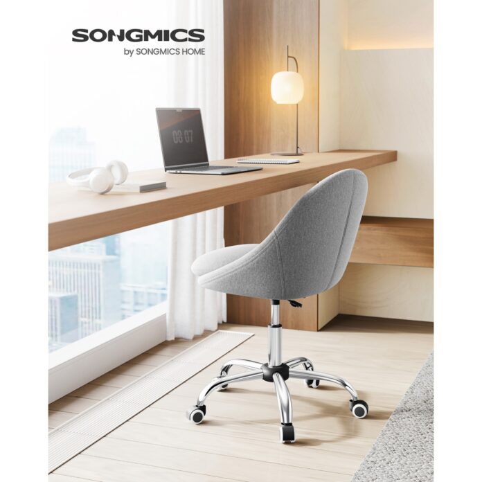 Scaun birou Songmics Gri 56x60x93.3 cm Scaun birou Songmics Gri 56x60x93.3 cm