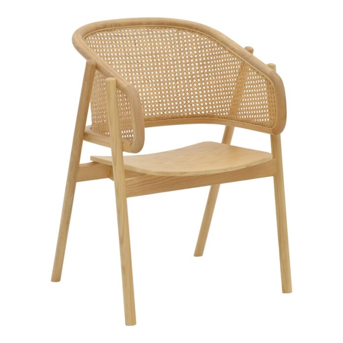 Scaun cu Brate Model Wenzy, Natur, 58x58x82 cm Scaun cu Brate Model Wenzy, Natur, 58x58x82 cm