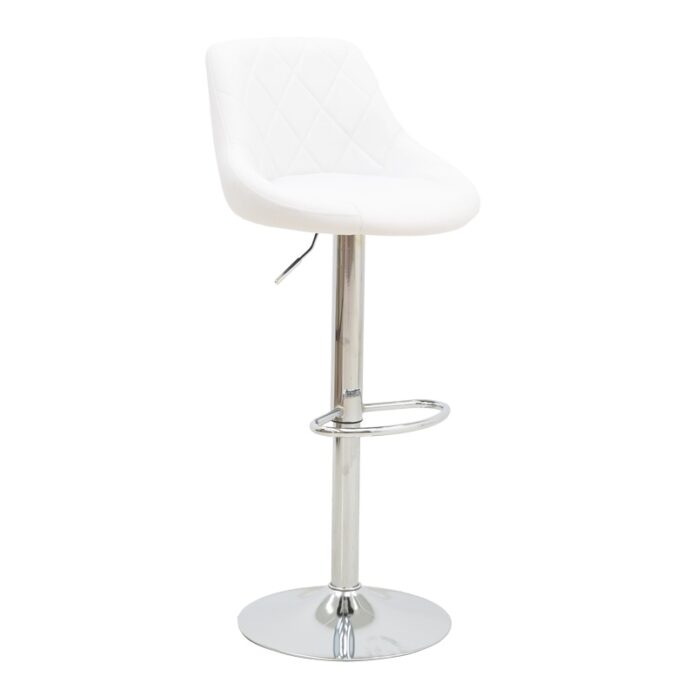Scaun de bar Boronez, alb, 47x49x112 cm Scaun de bar Boronez, alb, 47x49x112 cm