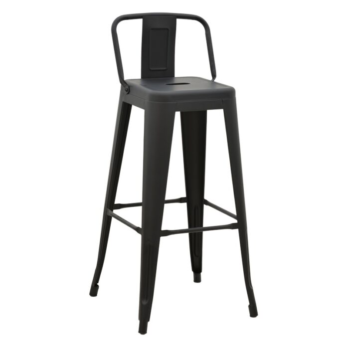 Scaun de bar de grădină Utopia Negru 42x42x97 cm Scaun de bar de grădină Utopia Negru 42x42x97 cm