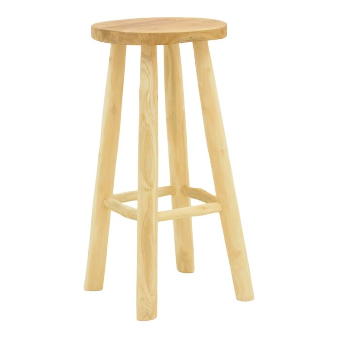 Scaun de bar Nusiwo, natural, 35x35x70 cm Scaun de bar Nusiwo, natural, 35x35x70 cm