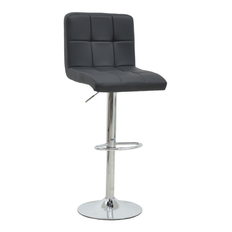 Scaun de bar Remina V2, negru, 44x44x112 cm