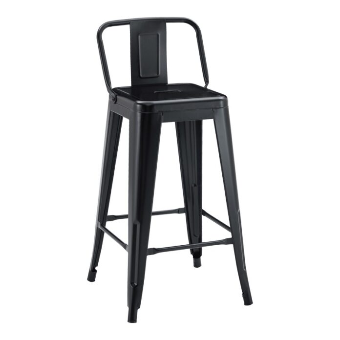 Scaun de bar Utopia, negru, 42x42x86 cm Scaun de bar Utopia, negru, 42x42x86 cm