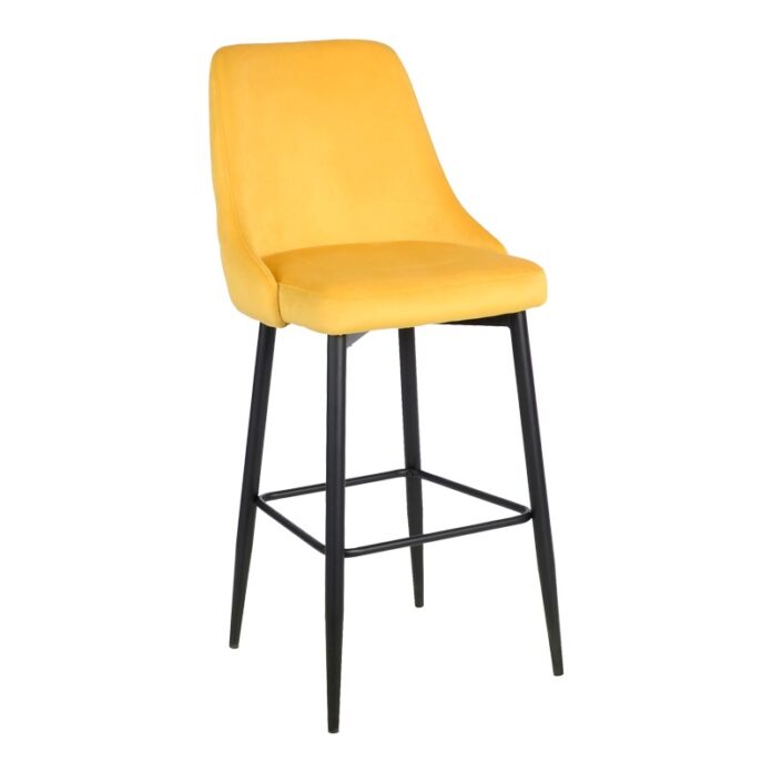Scaun de bar Zedna, galben/negru, 52x57x111 cm Scaun de bar Zedna, galben/negru, 52x57x111 cm
