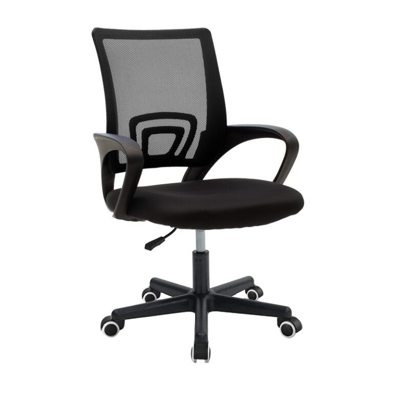 Scaun de birou Berto II, negru, 60x48x85-95 cm