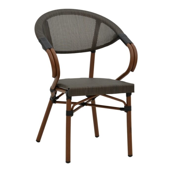 Scaun de grădină Isaia Negru 57x57x83 cm Scaun de grădină Isaia Negru 57x57x83 cm