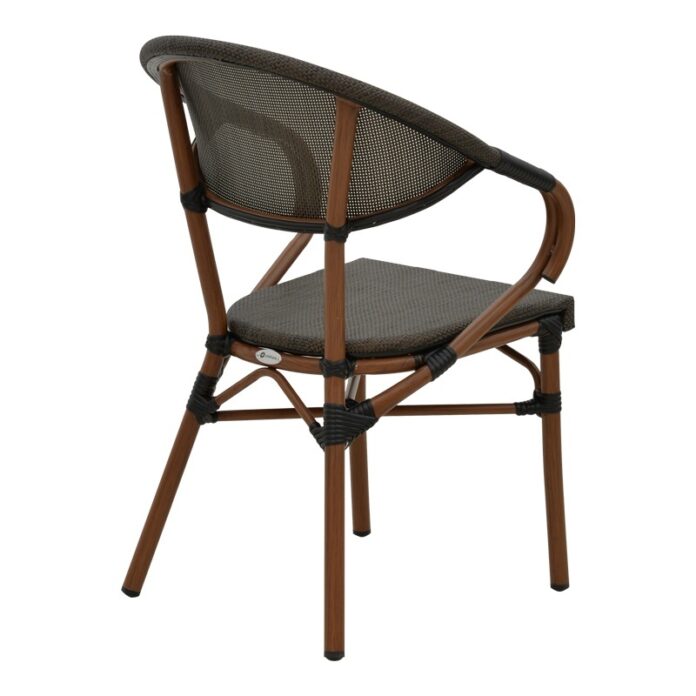 Scaun de grădină Isaia Negru 57x57x83 cm Scaun de grădină Isaia Negru 57x57x83 cm