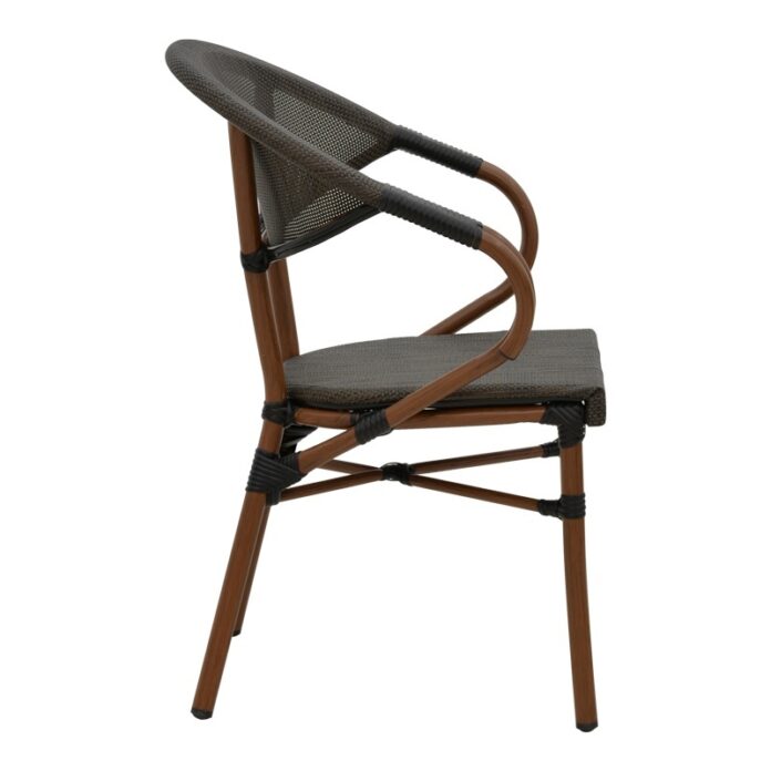 Scaun de grădină Isaia Negru 57x57x83 cm Scaun de grădină Isaia Negru 57x57x83 cm