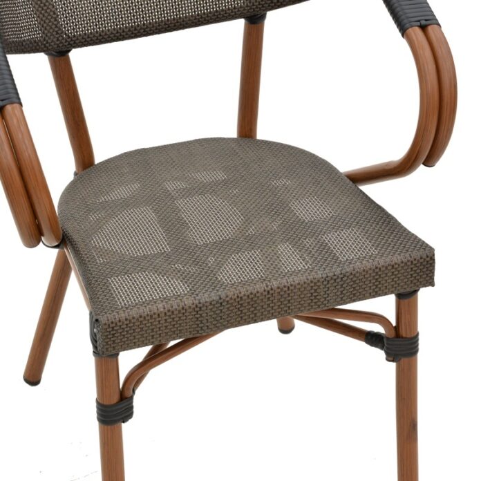 Scaun de grădină Isaia Negru 57x57x83 cm Scaun de grădină Isaia Negru 57x57x83 cm